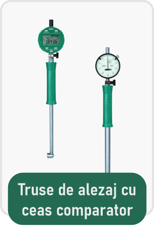 Turse de alezaj cu ceas comparator